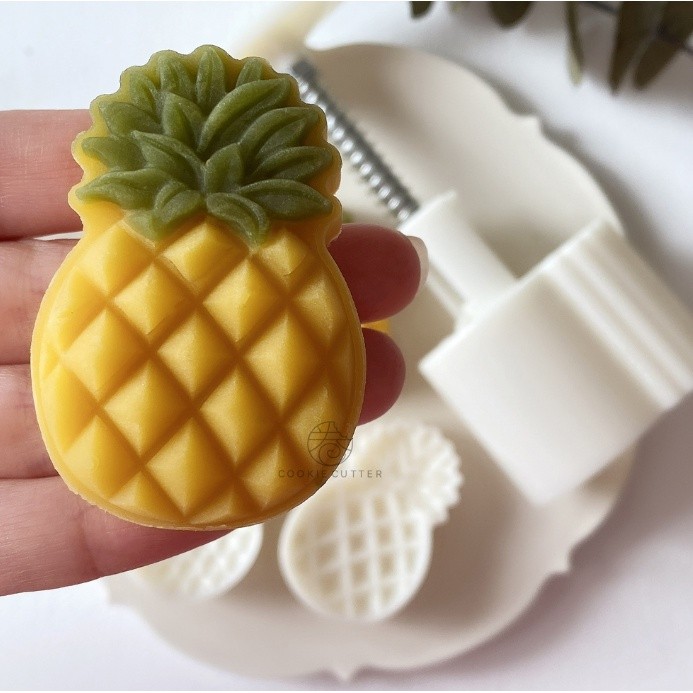 30g/50g Fruit Pineapple/ Pumpkin Shaped Mooncake Mold Stamp Hand Press Chocolate Mould 菠萝南瓜月饼模具(2205L) - Image 6