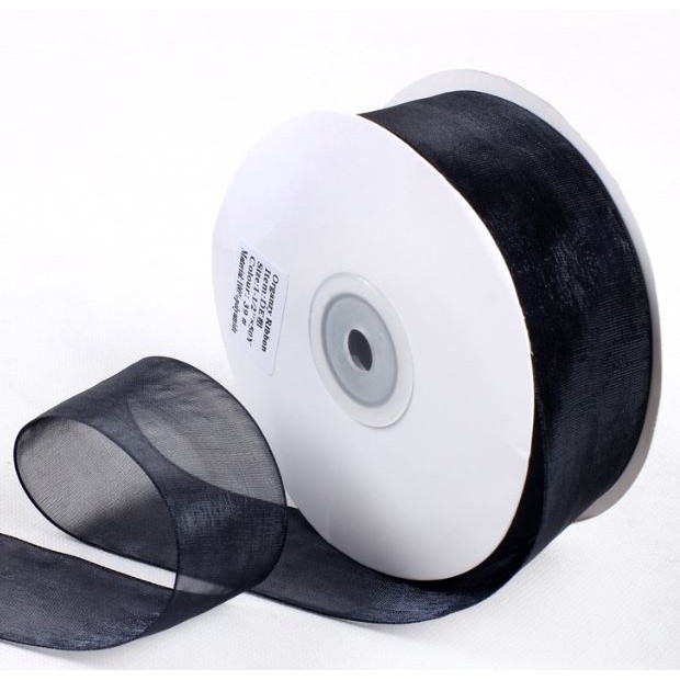 1Yard 4cm Sheer Chiffon Ribbon Organza Satin Ribbons For Gift Wrapping Bow Wedding Bouquets Party Decor Ribbon(2108L) - Image 3