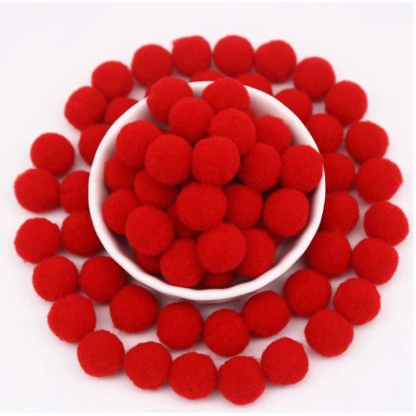 25mm (12pcs/pack) DIY Fluffy Soft Pompom Plush Pom Poms Ball Macaron Pompones Handmade Sewing Craft Kids Toy (2135L) - Image 5