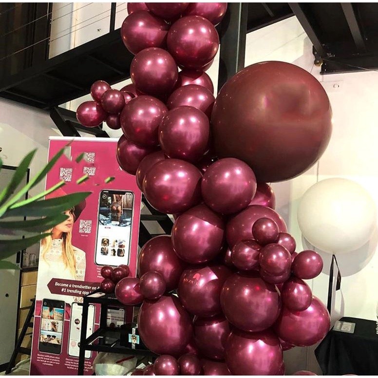 100pcs 10inch 4.5g Glossy Metal Pearl Latex Balloon Helium balloon Wedding Birthday Party decoration(599) - Image 3