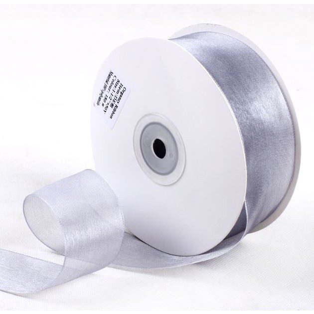 1Yard 4cm Sheer Chiffon Ribbon Organza Satin Ribbons For Gift Wrapping Bow Wedding Bouquets Party Decor Ribbon(2108L) - Image 4