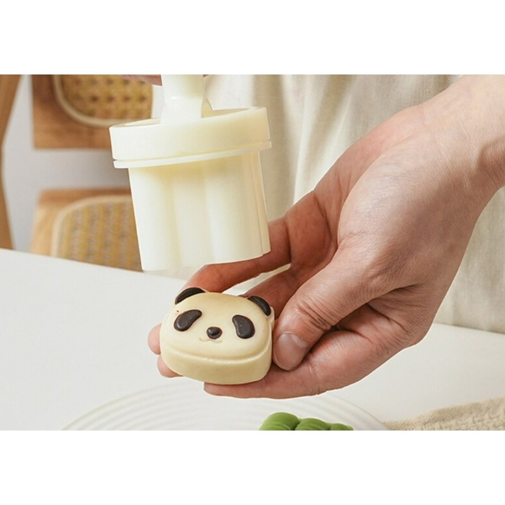 30g/50g Panda/Bamboo Shortbreads Press Mold Cookie Stamps Chinese Mid-Autumn Moon Cake Makers Decoration Tool熊猫模具(2221L) - Image 4