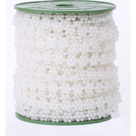 1yard ABS Imitation Pearl SAKURA Chain Trim for Jewelry Making Accessories Line Cord Thread DIY Wedding Decor (2089L) - Image 3