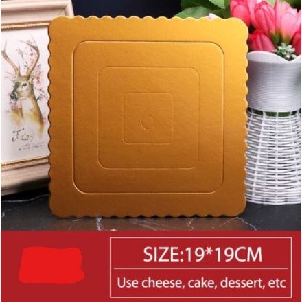Mousse Cake Boards Paper Cupcake Dessert Displays Tray Gold Cake Board Paper Base Pastry Baking(1485L) - Image 17