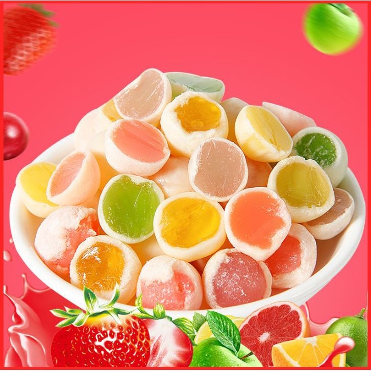 100g Multi-taste wedding candy, fruit flavor, crispy skin, fresh milk ball, milk flavor, rich sandwich fudge(2127L) - Image 3
