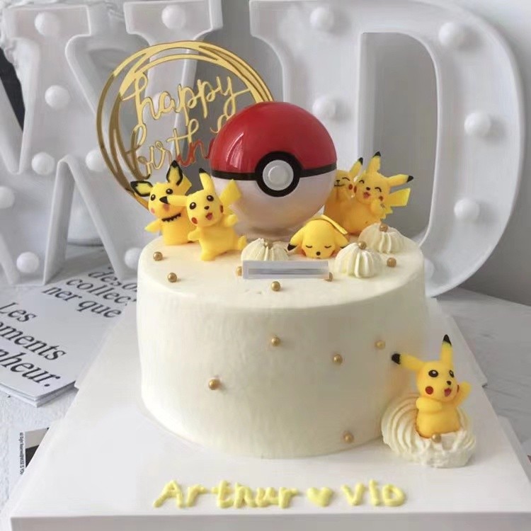 6pcs/set Pokemon birthday cake topper kids children birthday party decorations kids birthday gifts toys(778L) - Image 2