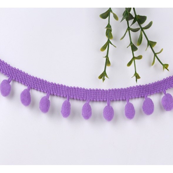 1Yard Pom Pom Trim Ball 12mm Handmade DIY MINI Pearl Pompom Fringe Ribbon Sewing Lace Kintted Fabric毛球花边(2031L) - Image 14