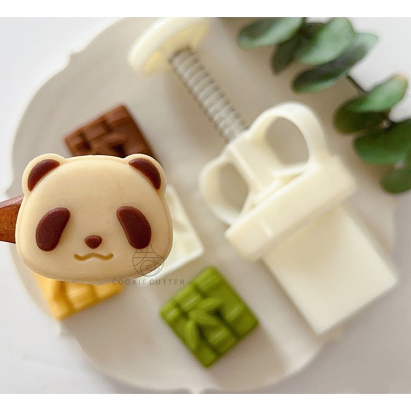 30g/50g Panda/Bamboo Shortbreads Press Mold Cookie Stamps Chinese Mid-Autumn Moon Cake Makers Decoration Tool熊猫模具(2221L) - Image 7