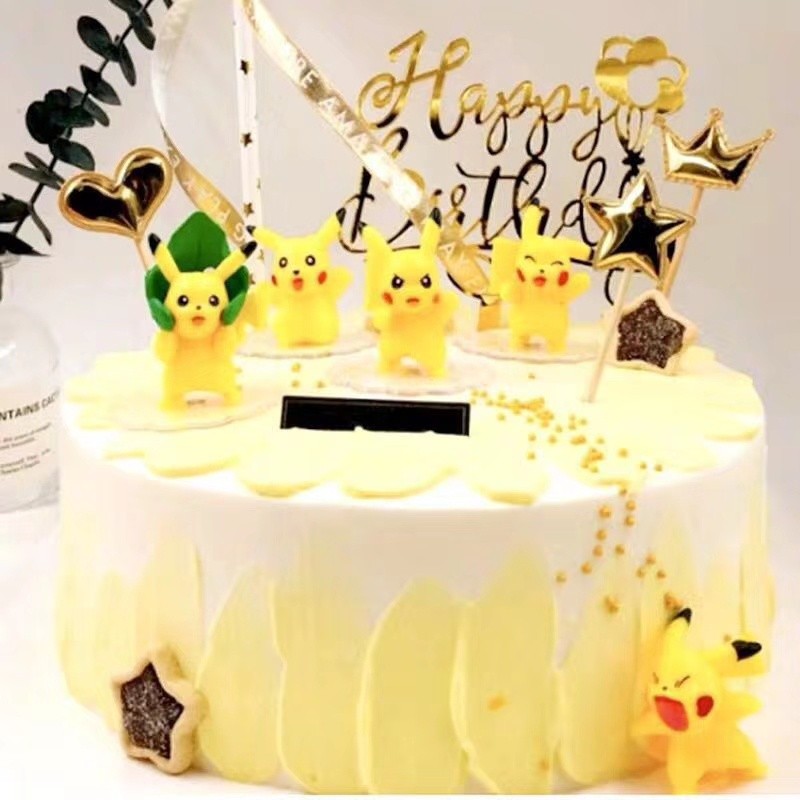 6pcs/set Pokemon birthday cake topper kids children birthday party decorations kids birthday gifts toys(778L) - Image 3