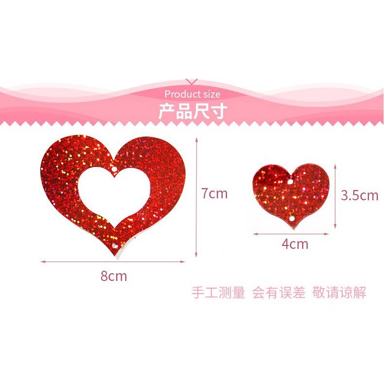 Laser balloon pendant decoration sequins love word stars rain silk ornaments birthday wedding room(177L) - Image 4
