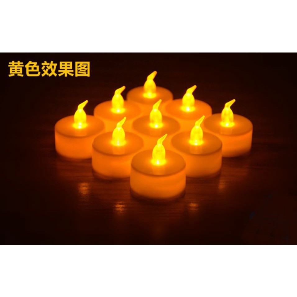 Battery Operated Flameless Led Small Candle Battery Powered Tea Lamp Flashing Christmas Wedding Wedding (1096L) - Image 8