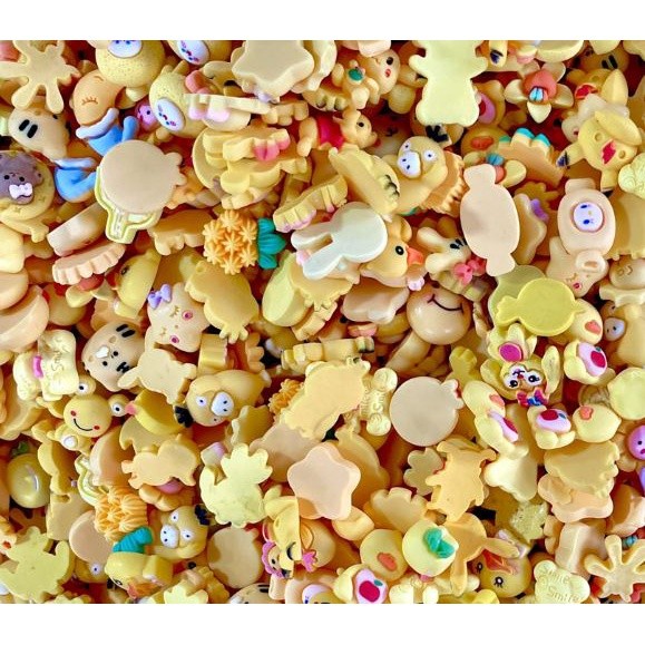 10pcs/pack Cartoon Animal/Flower Resin Flatback Slime Charms Cream Glue Resin Accessories for DIY Crafts(2139L) - Image 16