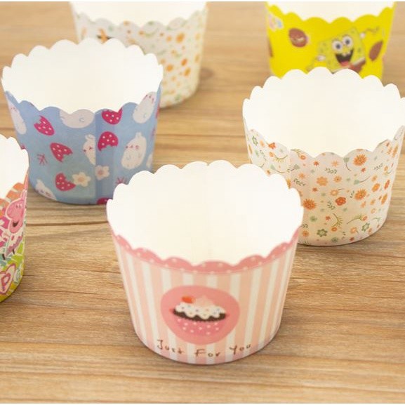 50Pcs/set Muffin Cupcake Paper Cups Patisserie Wrapper Cupcake Liner Baking Cup Cake Tray Decoration Tools(2160L) - Image 2
