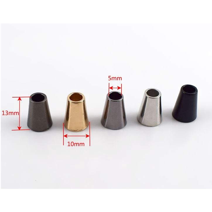 10pcs Metal Bell Buckles Stopper Cord Cap Rope Lock Anti-slip Buttons for Bags Garment Stopper Cords Accessories (1503L) - Image 4