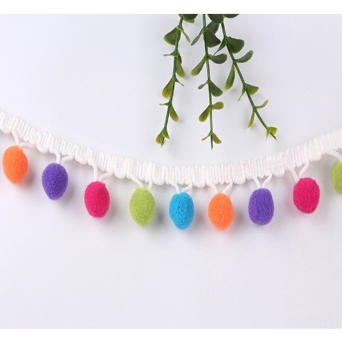 1yard Pom Pom Trim Ball Ribbon MINI Pearl Pompom Fringe Ribbon Sewing Lace Kintted Fabric Handmade 高弹毛球花边(1548L) - Image 14