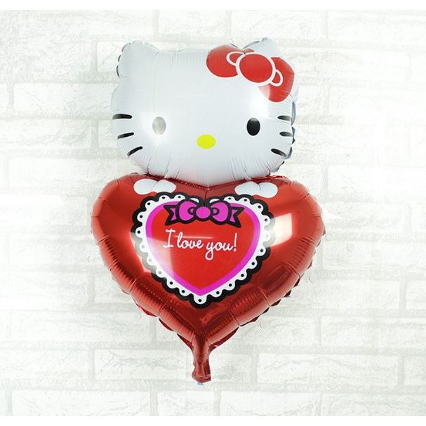 14inch Mini Hello Kitty Foil Balloon Birthday Party Decoration Running KT Baby Shower Wedding Balloon Supplies(163L) - Image 2
