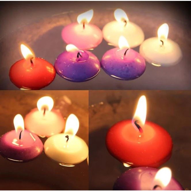 10pcs Unscented Small Floating Candles For Wedding Party Event New Year Christmas Decoration Home(257L) - Image 2