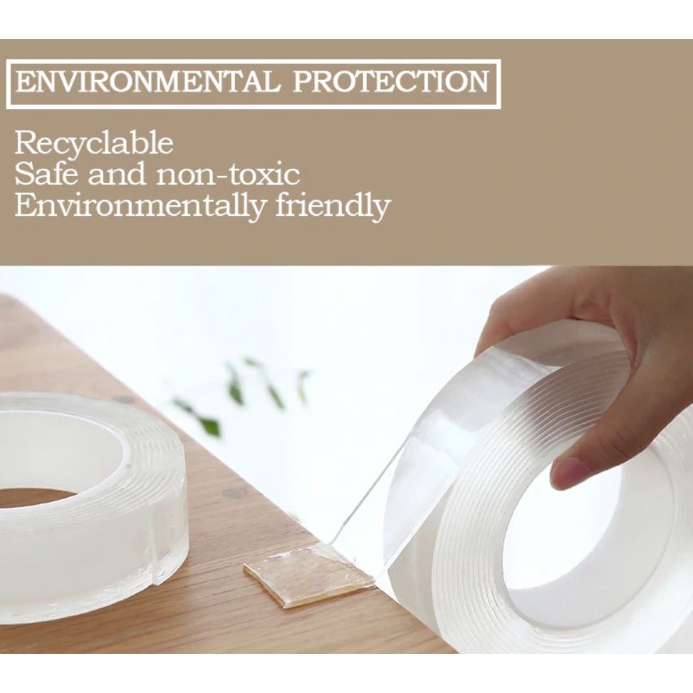 3m Reusable Double-Sided Adhesive Nano Traceless Tape Removable Sticker Washable Adhesive Loop Disks Tie Glue (580L) - Image 5