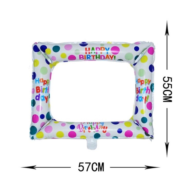 Explosive family photo frame balloon birthday party decoration aluminum film balloon scene decoration props(1579L) - Image 5