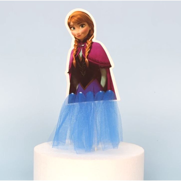 Princess Cupcake Toppers Yarn Skirt Cake Decoration Girl's Birthday Gifts 卡通纱裙插旗 (201L) - Image 9