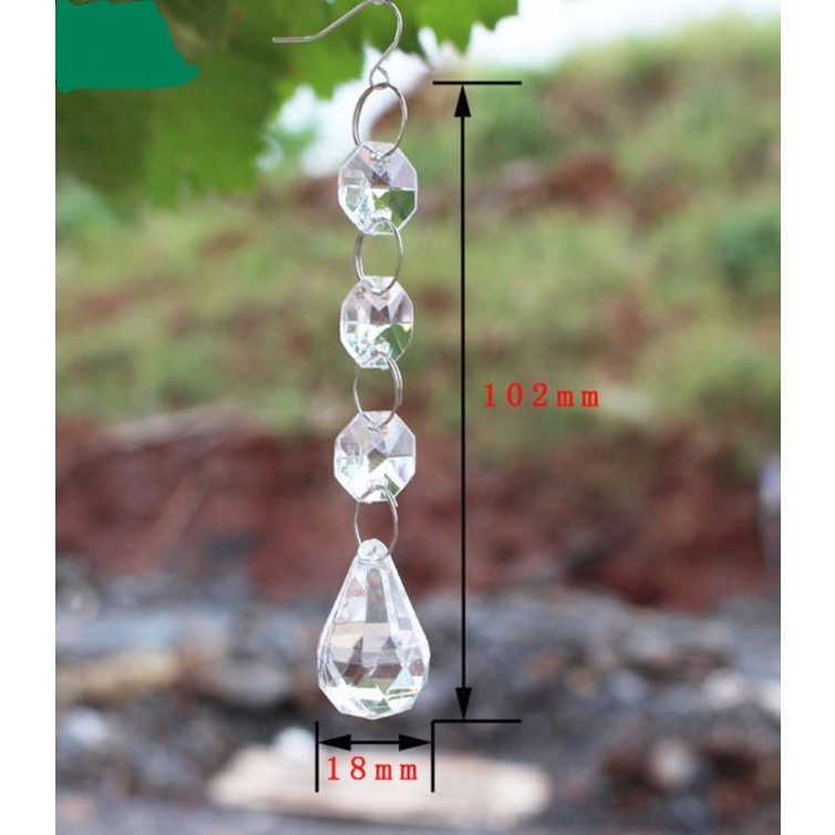 14mm~35mm Acrylic Crystal Beads Drop Shape Garland Chandelier Hanging Party Decor Wedding Decoration Centerpieces(1203L) - Image 14