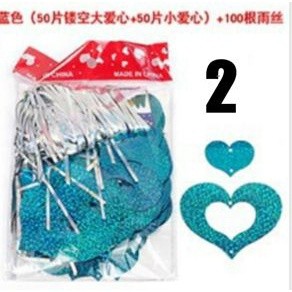 Laser balloon pendant decoration sequins love word stars rain silk ornaments birthday wedding room(177L) - Image 15