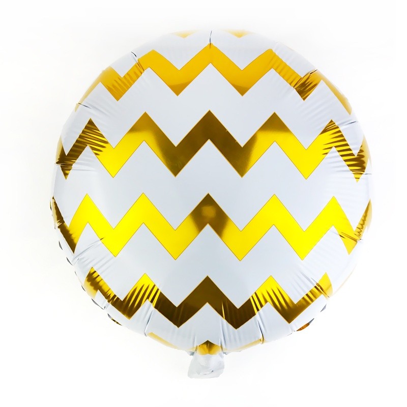18inch Corrugated Dot Aluminum Balloon Wave Pattern Balloon Round Decoration Festival Party Supplies(212L) - Image 4