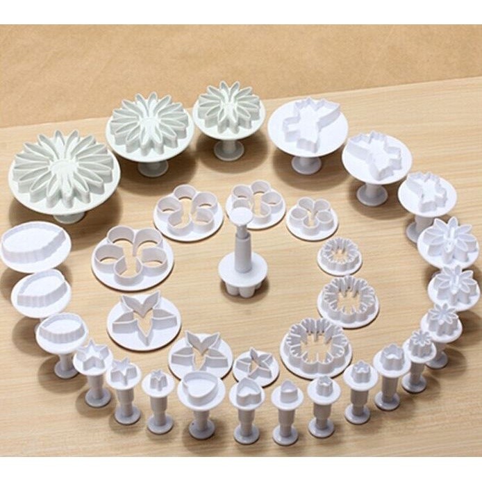 33pcs/set Sugarcraft Cake Decorating Tool Set Fondant Plunger Cutters Cake Tools(307L)