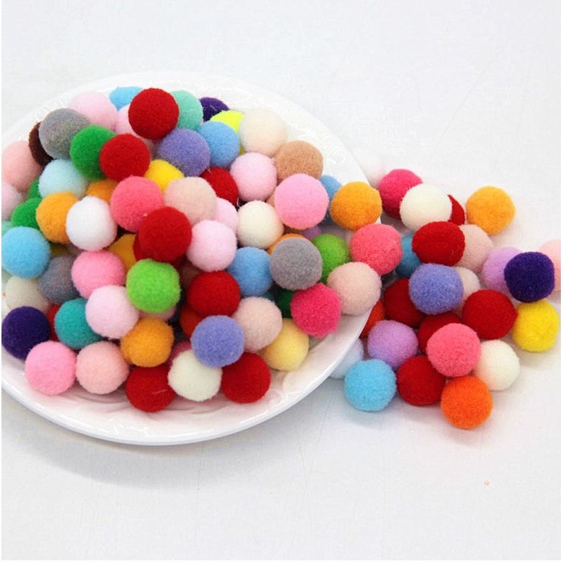 10/12/15/20/25/30mm Mini Fluffy Soft Pom Poms Pompoms Ball Handmade Kids Toys Wedding Christmas Decor DIY Sewing(845L) - Image 3