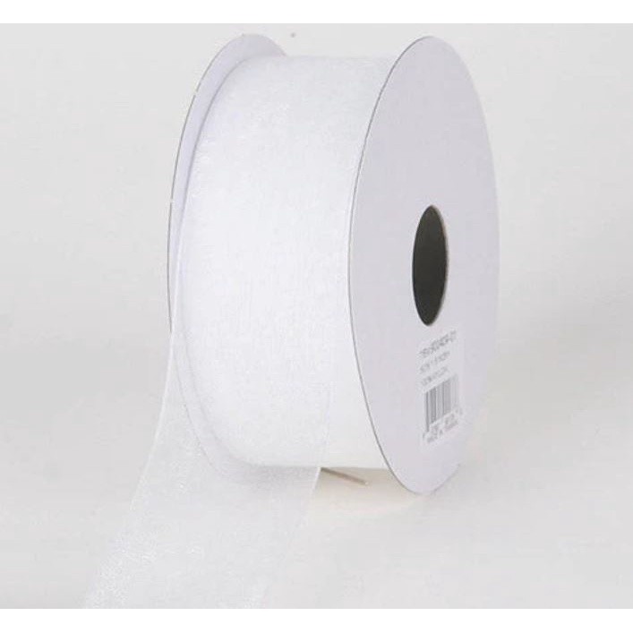 1Yard 4cm Sheer Chiffon Ribbon Organza Satin Ribbons For Gift Wrapping Bow Wedding Bouquets Party Decor Ribbon(2108L) - Image 10