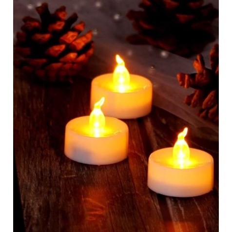 Battery Operated Flameless Led Small Candle Battery Powered Tea Lamp Flashing Christmas Wedding Wedding (1096L) - Image 9