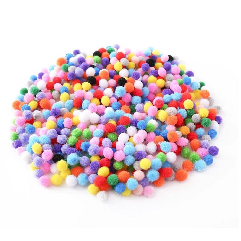 10/12/15/20/25/30mm Mini Fluffy Soft Pom Poms Pompoms Ball Handmade Kids Toys Wedding Christmas Decor DIY Sewing(845L) - Image 2