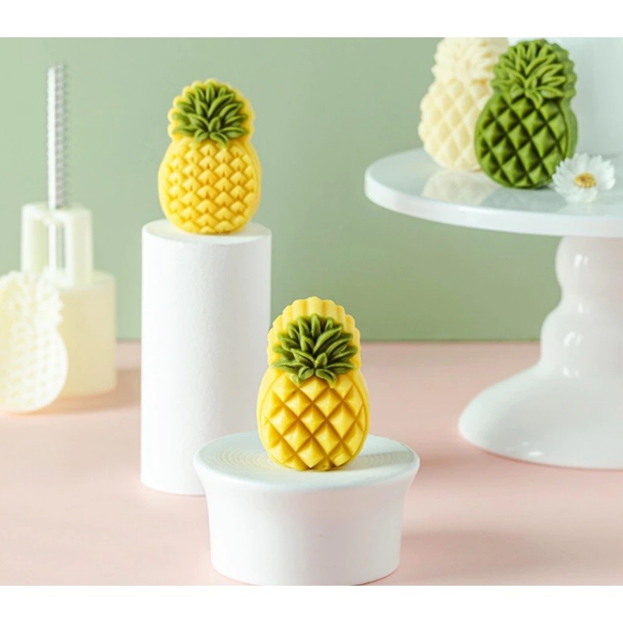 30g/50g Fruit Pineapple/ Pumpkin Shaped Mooncake Mold Stamp Hand Press Chocolate Mould 菠萝南瓜月饼模具(2205L)