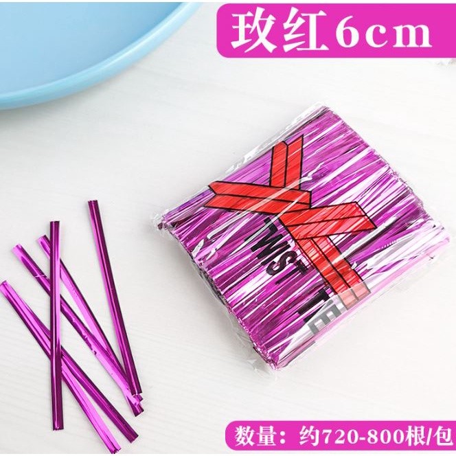 6/8/10cm Lucia crafts Twist Ties Packaging Rope Wire Belt For Food Bread Cookies Bakery Bags Seals 金属扎带包装袋扎条 (170L) - Image 12