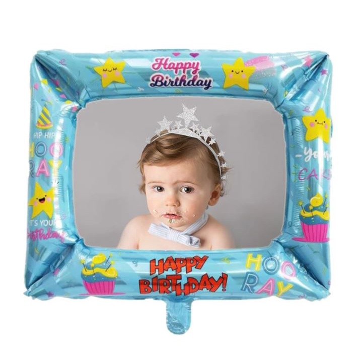 Explosive family photo frame balloon birthday party decoration aluminum film balloon scene decoration props(1579L) - Image 3