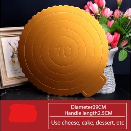 Mousse Cake Boards Paper Cupcake Dessert Displays Tray Gold Cake Board Paper Base Pastry Baking(1485L) - Image 14