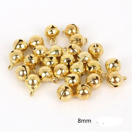 8/10/12/14/16/18/20mm Silver Gold Jingle Bells Pendants Hanging Christmas Tree Ornaments Christmas Decoration DIY(2268L) - Image 4