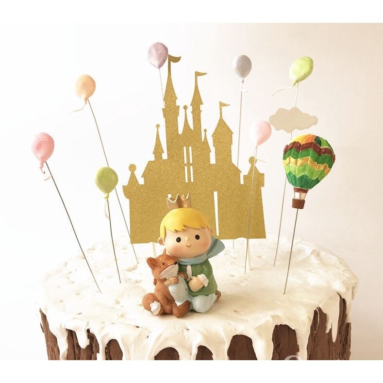 Lovely Little Prince Children Kid Happy Birthday Cake Topper Wedding Party Supplies Baby Shower Girl Boy Fox (935L) - Image 5