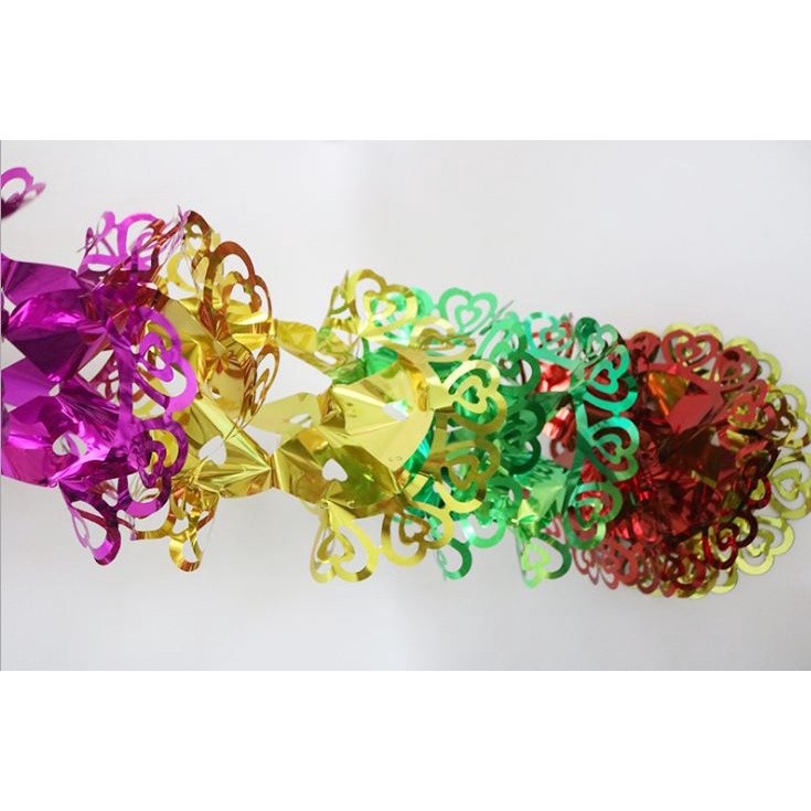 3m and 3.5m Colorful Wedding Polystrene Pull Flower Banners Party Decoration(708L) - Image 4