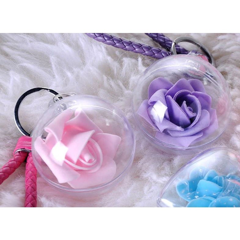 3/4/5/8/10/11/12/14/16/20cm Christmas Tress Ball Transparent Plastic Baubles Christmas Baubles Sphere Fillable (323L) - Image 7