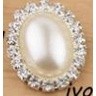 Vintage oval pearl-encrusted rhinestones Glass drill disk drill buckles Manual DIY hair accessories(339L) - Image 12