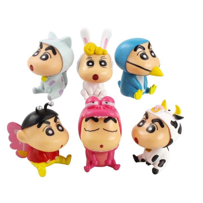 1pcs Crayon Shin-Chan Figures Shinnosuke Nohara Shinchan Cosplay Animals Bird Cat Dog Cow Rabbit Butterfly(964L) - Image 2