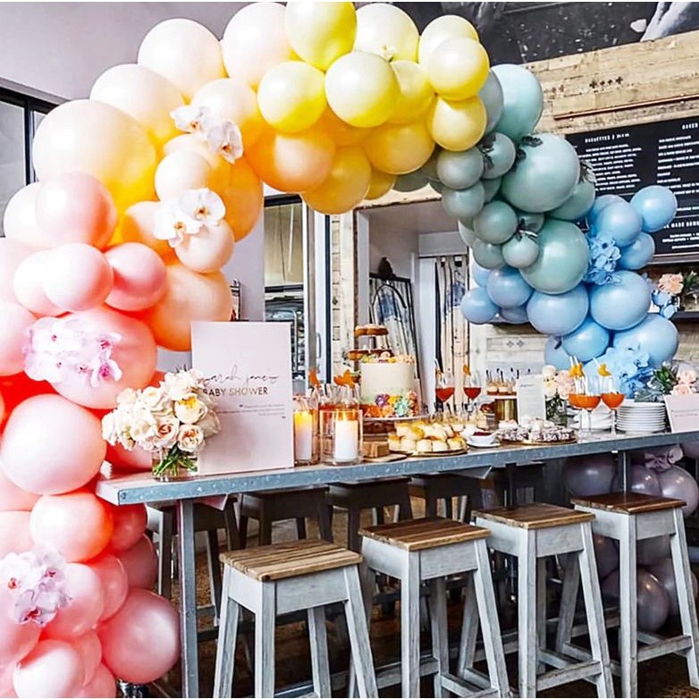 100pcs 10 inch macaroon color latex balloons birthday party decorations(211L) - Image 5