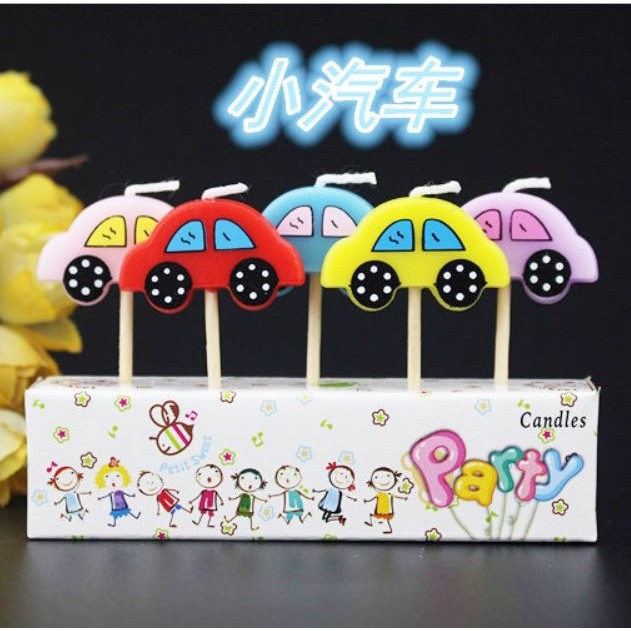 5pcs/lot Cartoon Candles Party Supplies Kids Birthday Candles Cake Topper Evening Party Decorations(360L) - Image 12