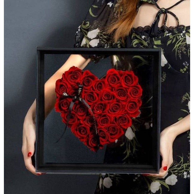 New Valentine's Day New Fashion Surprise Blind Box Acrylic Transparent Hand Holding Flowers Gift Box Chocolate(1891L) - Image 9