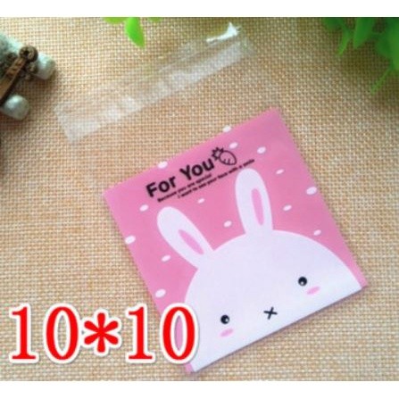 100pcs 10x10cm Cute Cartoon Gifts Bags Cookie Packaging Self-adhesive Plastic Bags For Biscuits Candy Food(164L) - Image 8