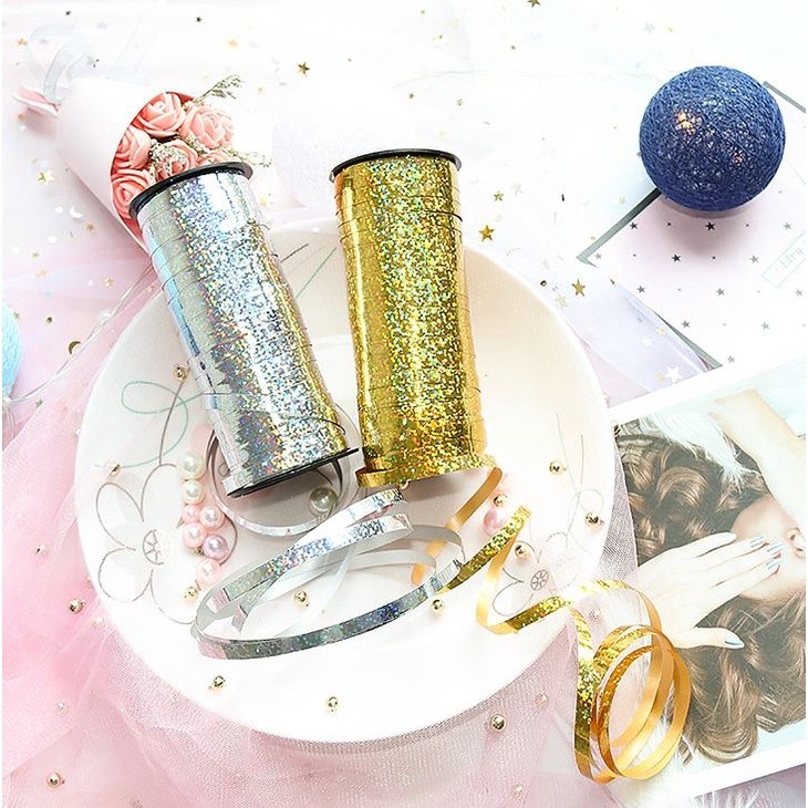 5mm*100m Foil Helium Balloon Ribbon Wedding Birthday Party Decoration Air Balloon Wrapping(461L)