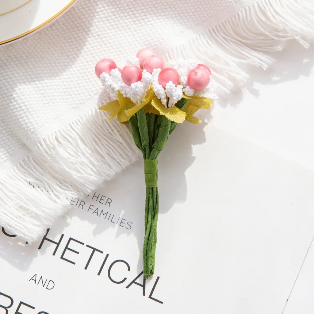 10pcs PE foam stamen wedding home decor accessories for diy wreath gifts Artificial flowers(625L) - Image 12