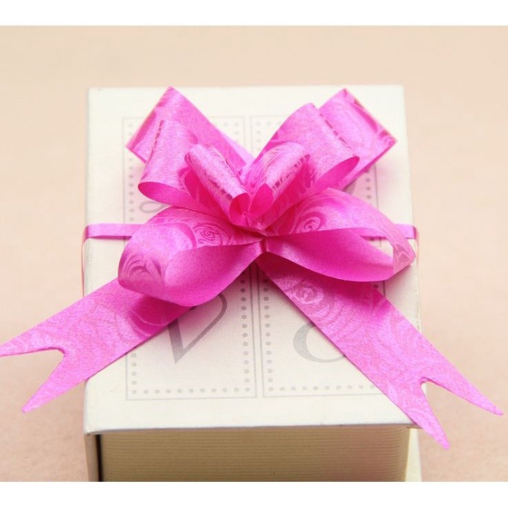 10pcs 12# Christmas Handmade DIY Pre Tied Satin Mini Ribbon (Rose) Gift Package Bow Wedding Crafts Accessories(227L) - Image 9