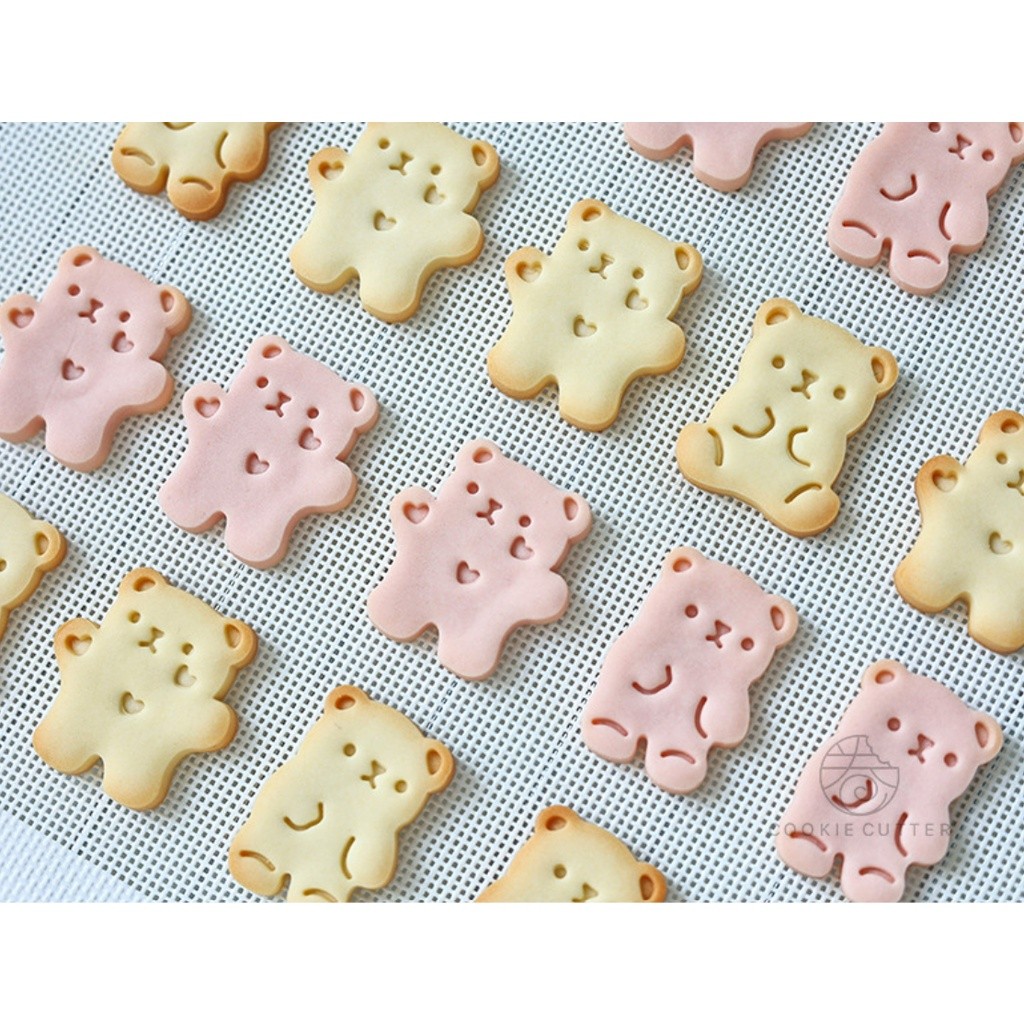 Bear Pattern Cookie Cutter Valentine's Day Love Bear Animal Shape Biscuit Mold Hand Pressure Fondant 韩式卡通动物(2253L) - Image 4